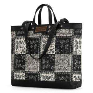 Wrangler Paisley Pattern Conceal Carry Tote- Black